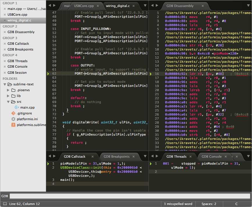 compile and run result with sublime text for mac