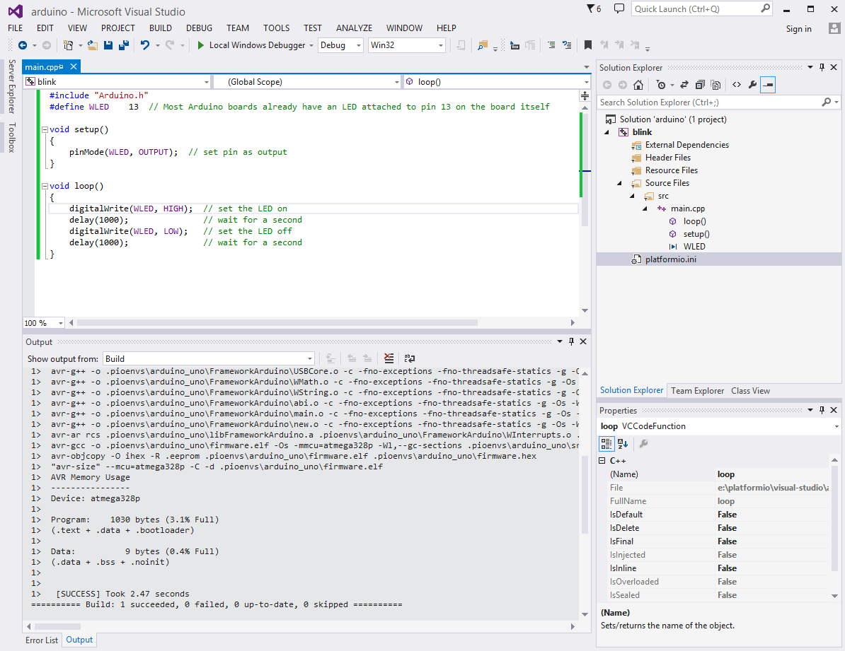 visual studio arduino